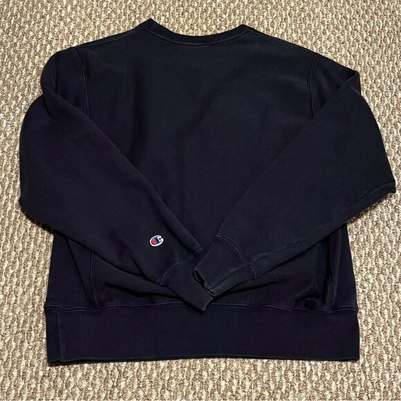 Champion Villanova University Navy Crewneck Pullover Sweatshirt Vintage Medium - Picture 9 of 9